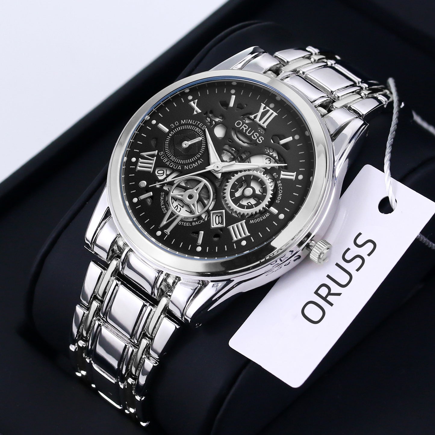 Men’s High-End Stainless Steel Watch with Aesthetic Design