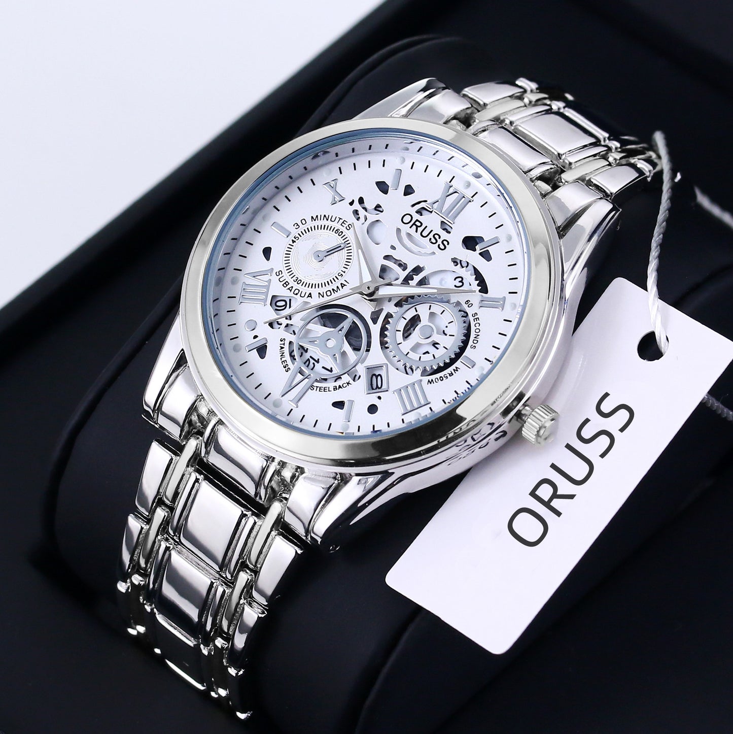 Men’s High-End Stainless Steel Watch with Aesthetic Design