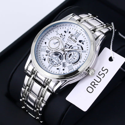 Men’s High-End Stainless Steel Watch with Aesthetic Design