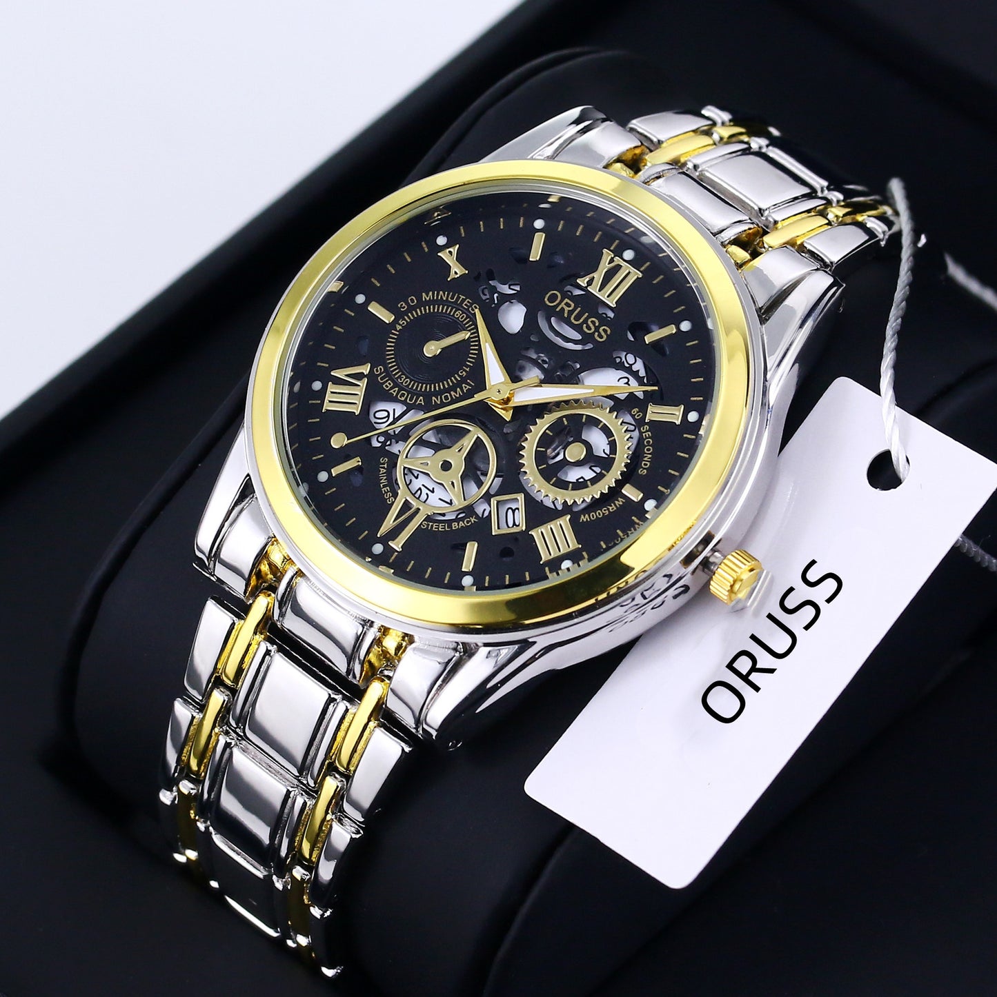 Men’s High-End Stainless Steel Watch with Aesthetic Design