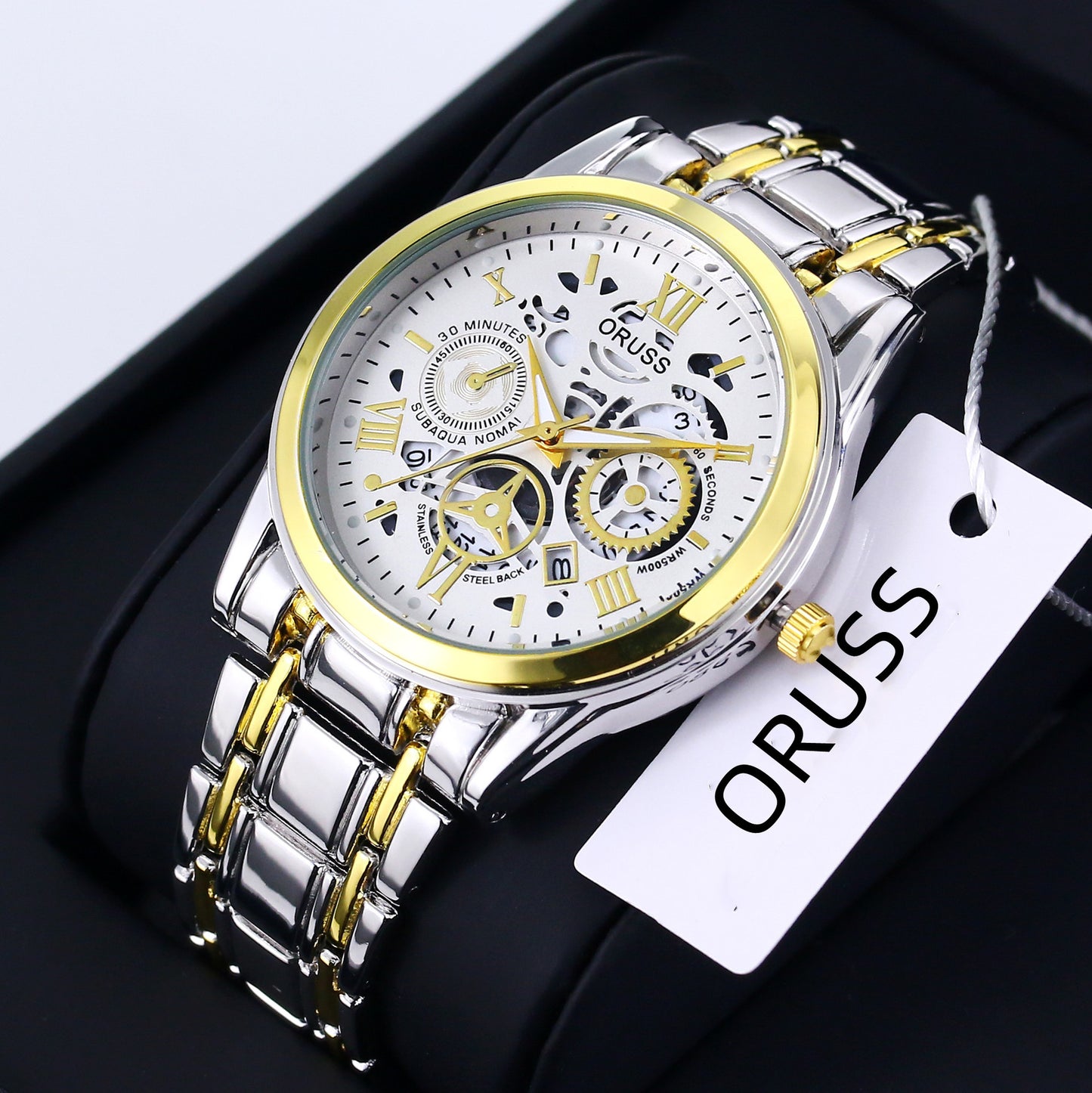 Men’s High-End Stainless Steel Watch with Aesthetic Design