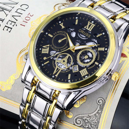 Men’s High-End Stainless Steel Watch with Aesthetic Design
