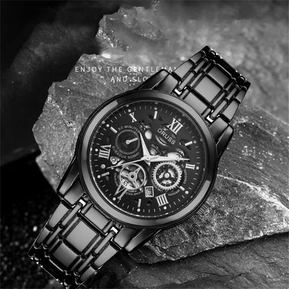Men’s High-End Stainless Steel Watch with Aesthetic Design