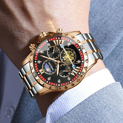 Men’s Stylish Flying Wheel Quartz Watch