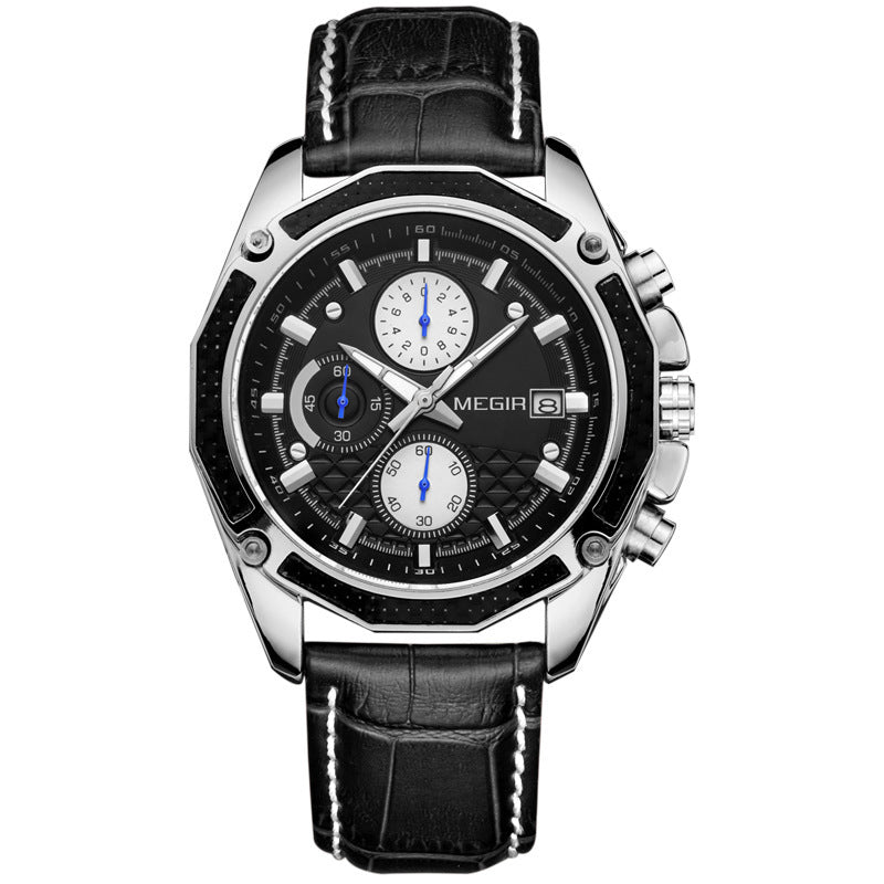Racing Sport Leather Strap Watch