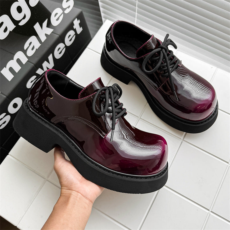 Men’s Stylish Derby Shoes with a Square-Round Toe