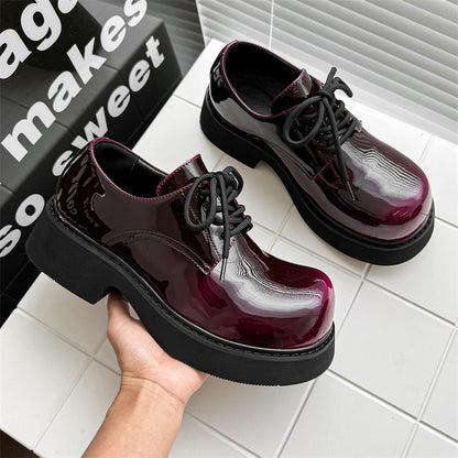 Men’s Stylish Derby Shoes with a Square-Round Toe