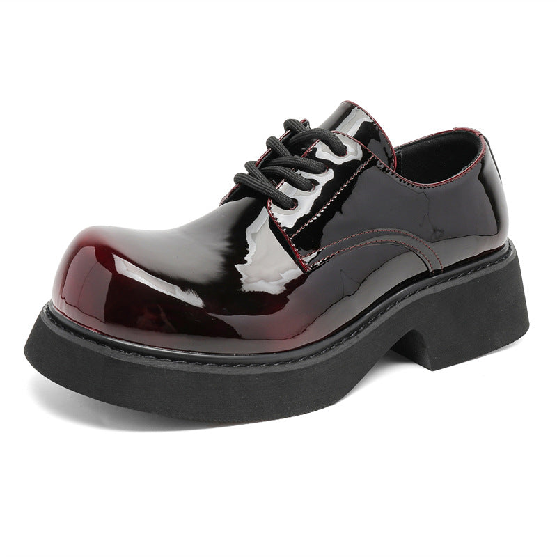 Men’s Stylish Derby Shoes with a Square-Round Toe