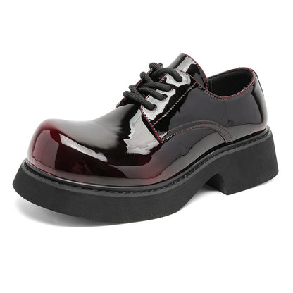 Men’s Stylish Derby Shoes with a Square-Round Toe