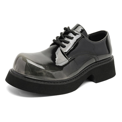 Men’s Stylish Derby Shoes with a Square-Round Toe