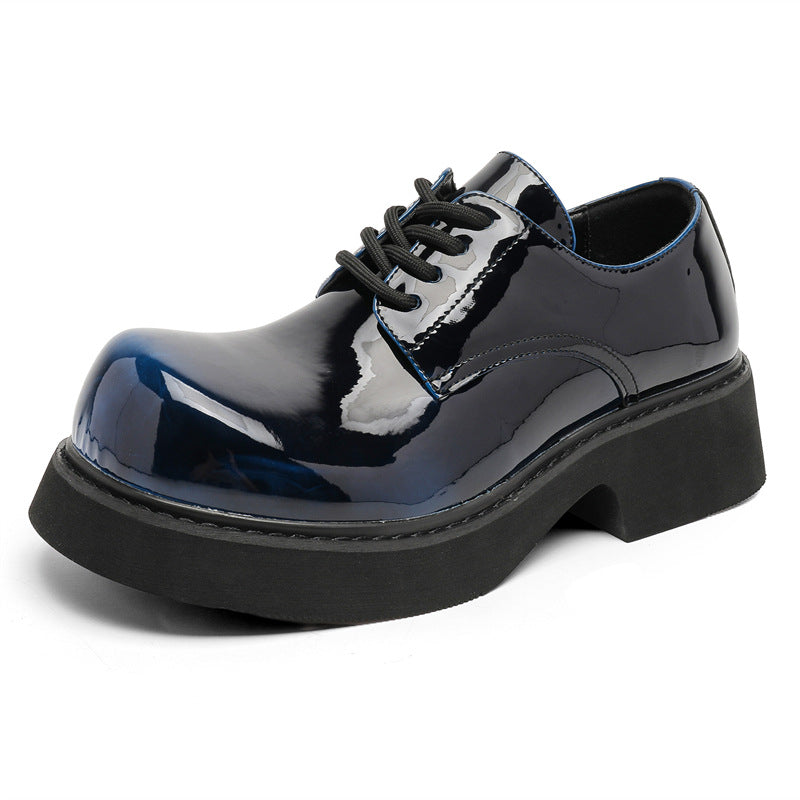 Men’s Stylish Derby Shoes with a Square-Round Toe