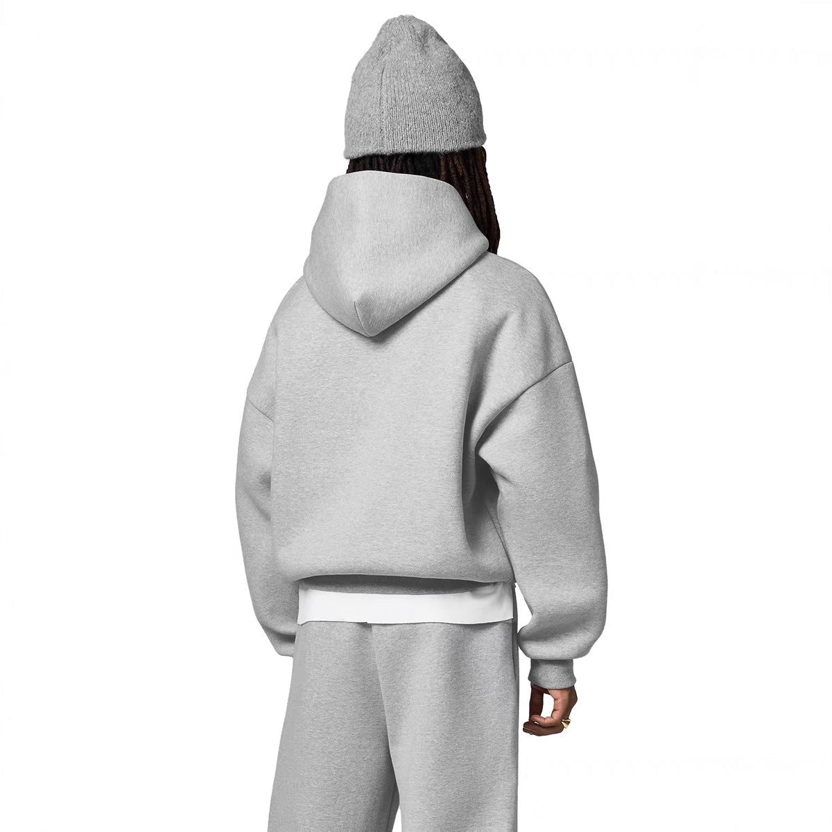 Men’s Loose-Fit Heavyweight Space Cotton Hooded Sweatshirt