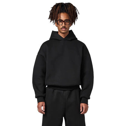 Men’s Loose-Fit Heavyweight Space Cotton Hooded Sweatshirt