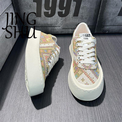 Men's Plaid Trendy Versatile Sneakers