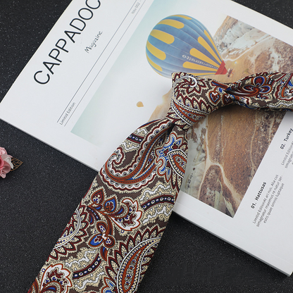 Exquisite Printed Designer Hand-Tied Necktie