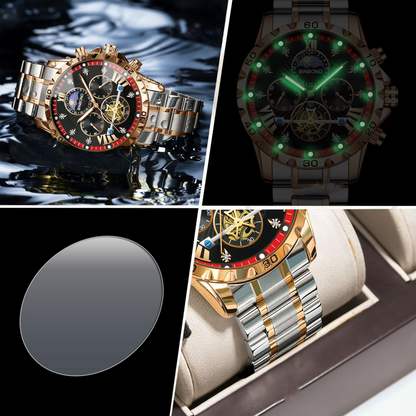 Men’s Stylish Flying Wheel Quartz Watch