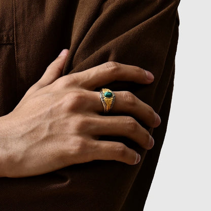 Designer "Wings of Freedom"-Inspired Gemstone Ring