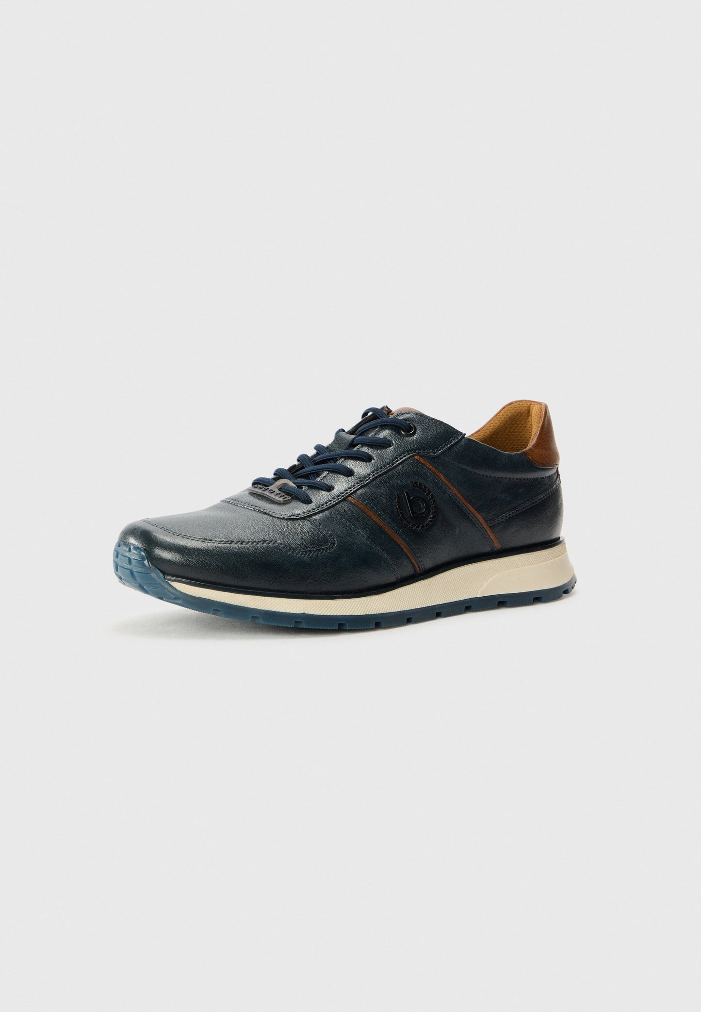 Leather Soft-Surface Casual Sneakers