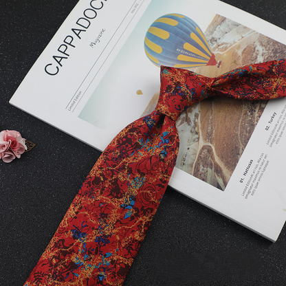 Exquisite Printed Designer Hand-Tied Necktie