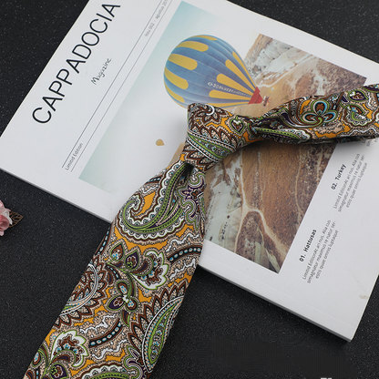 Exquisite Printed Designer Hand-Tied Necktie