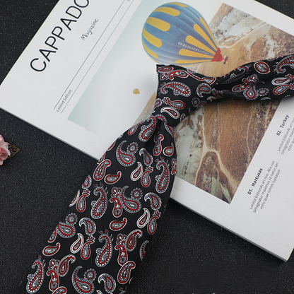 Exquisite Printed Designer Hand-Tied Necktie