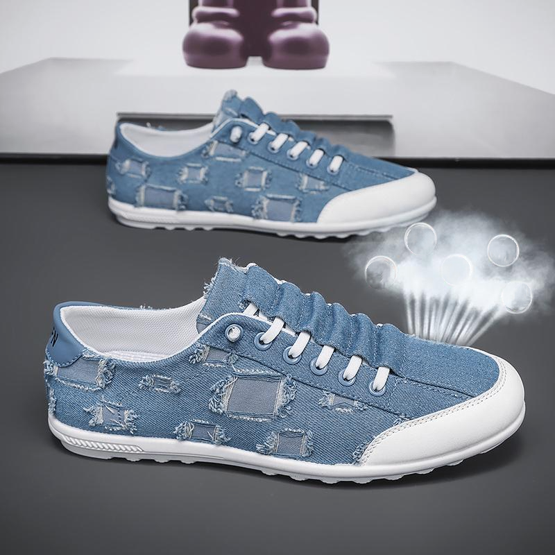 Men's Breathable Denim Anti-Slip Sneakers