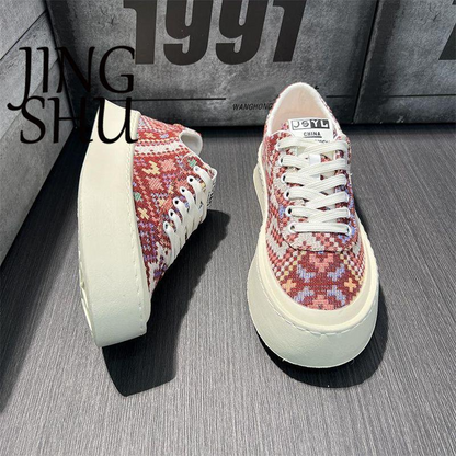 Men's Plaid Trendy Versatile Sneakers