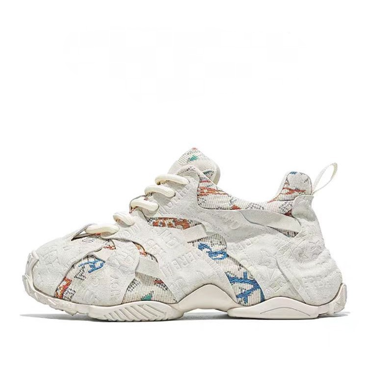 Men's Color-Blocked Printed Non-Slip Sneakers