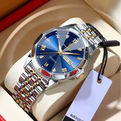 Men’s Onion Crown Waterproof Luminous Watch