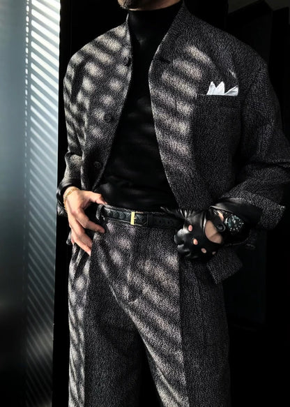 Men’s Minimalist Heather Gray Suit