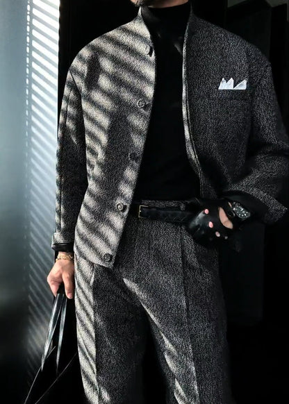Men’s Minimalist Heather Gray Suit