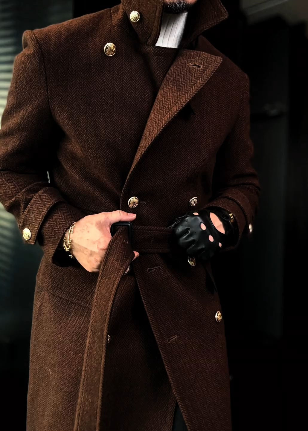 Men's Herringbone Coat