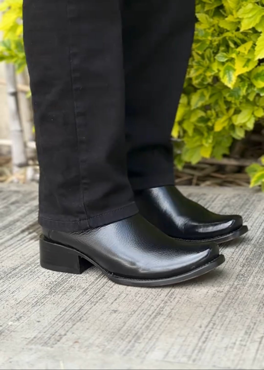 Men's Square-Toe Block Heel Retro Fashion Boots