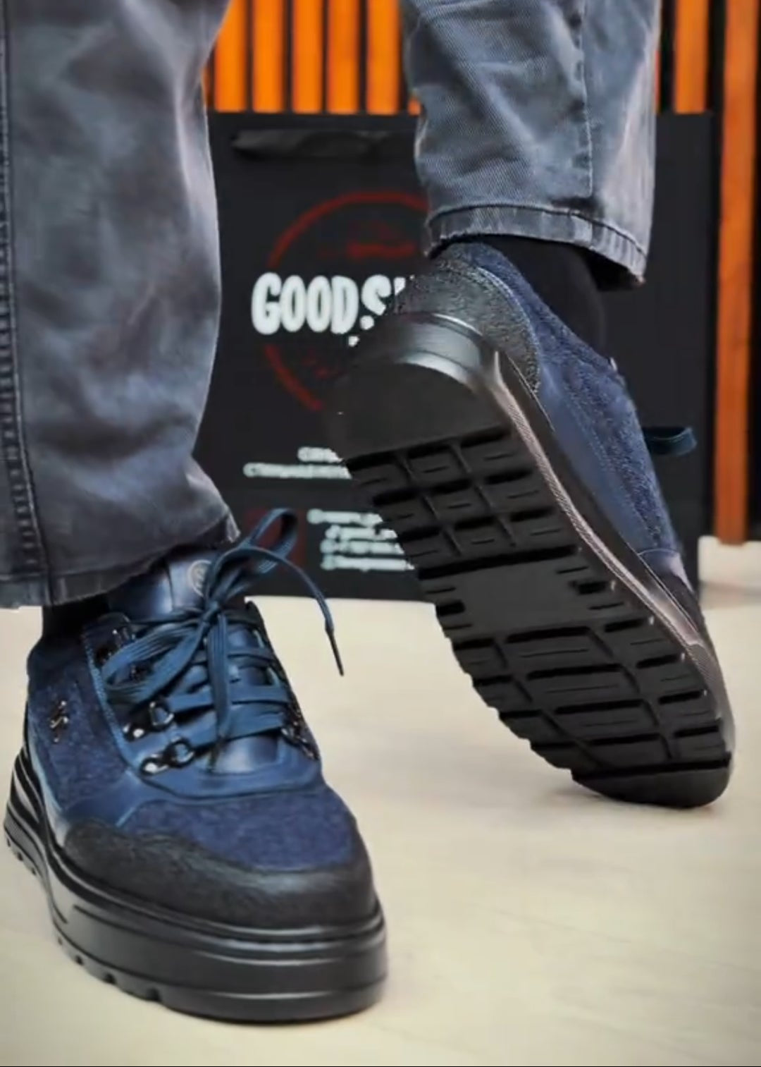 Men's Warm Suede-Leather Paneled Casual Shoes