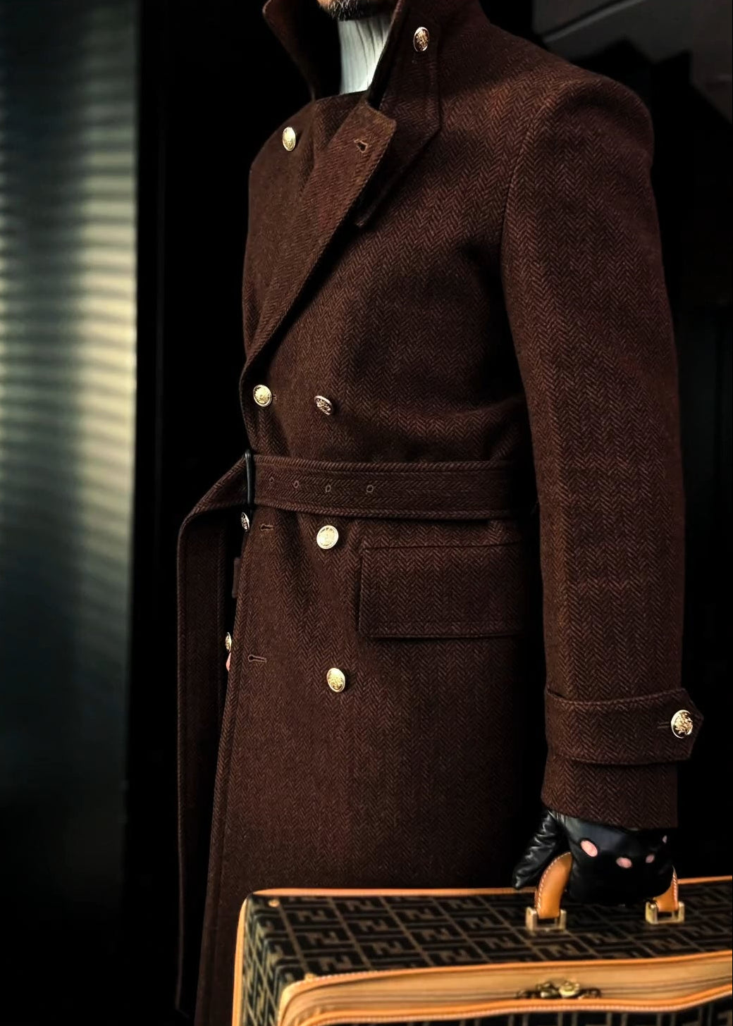 Men's Herringbone Coat