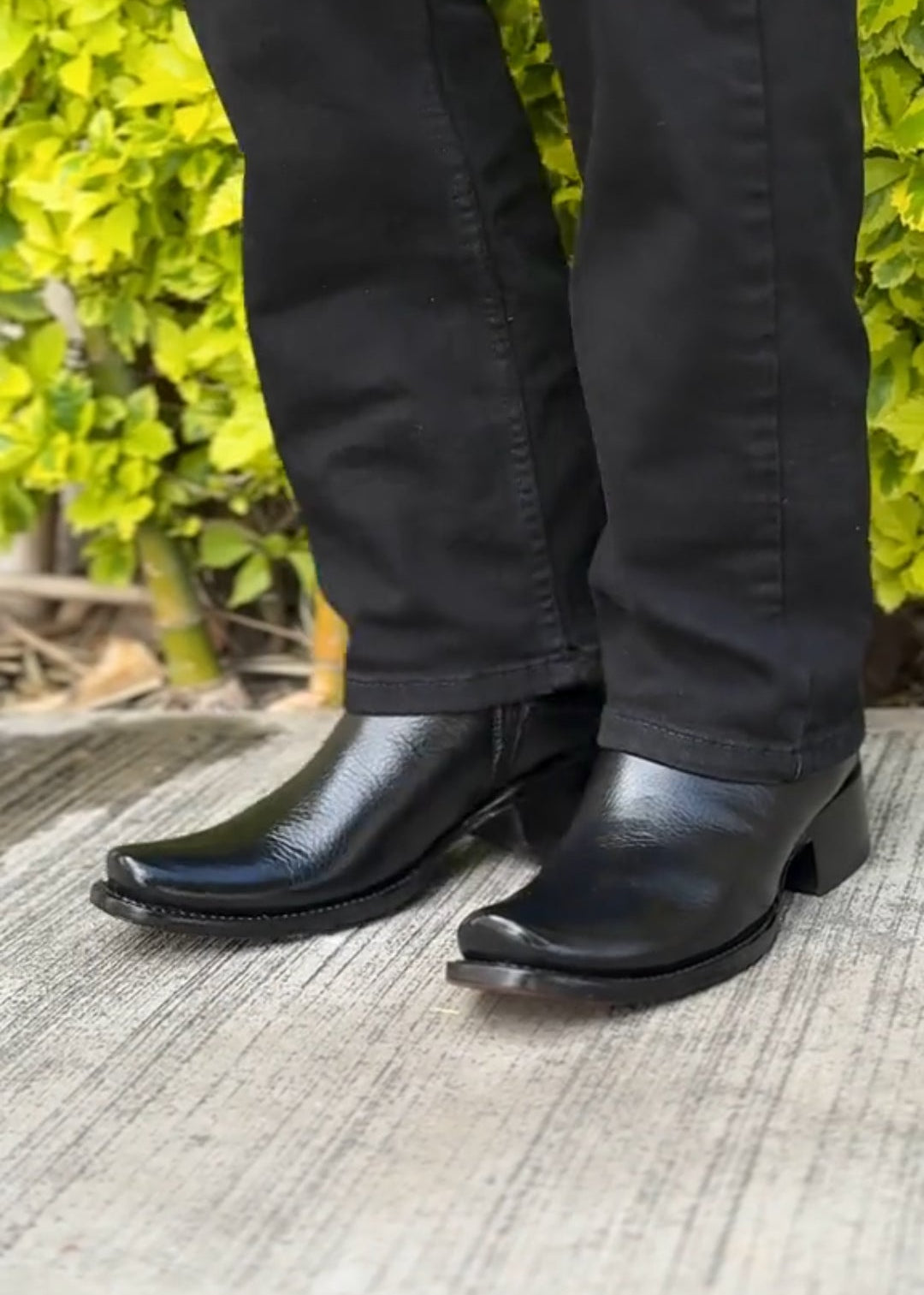 Men's Square-Toe Block Heel Retro Fashion Boots