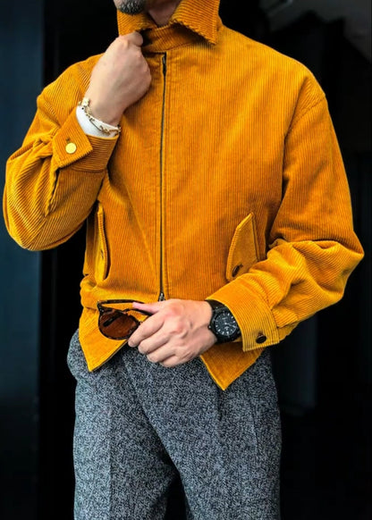 Men's Corduroy Dopamine Collared Jacket