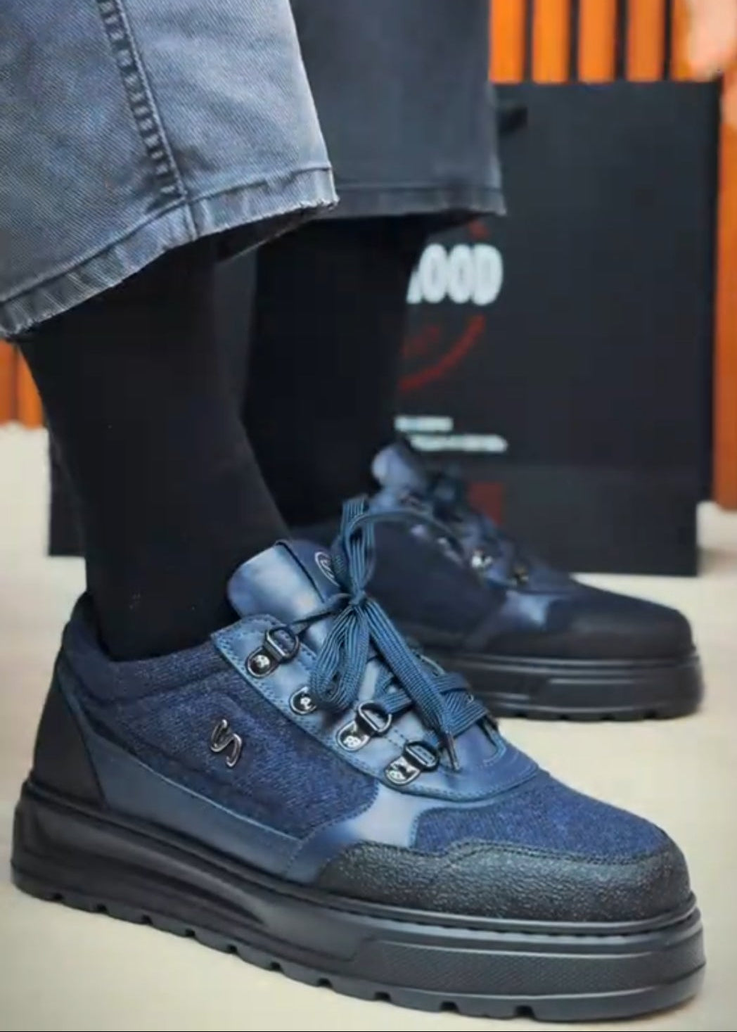 Men's Warm Suede-Leather Paneled Casual Shoes