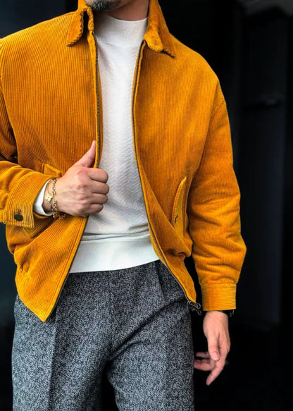 Men's Corduroy Dopamine Collared Jacket