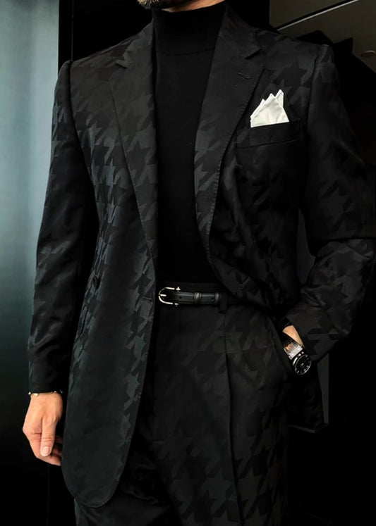 Men’s Houndstooth Blazer