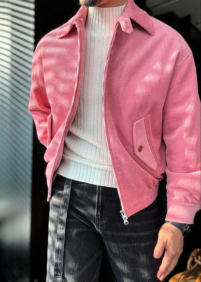 Men's Corduroy Dopamine Collared Jacket