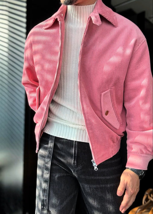 Men's Corduroy Dopamine Collared Jacket