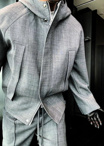 Men’s Multi-Pocket Designer-Style Casual Suit Set