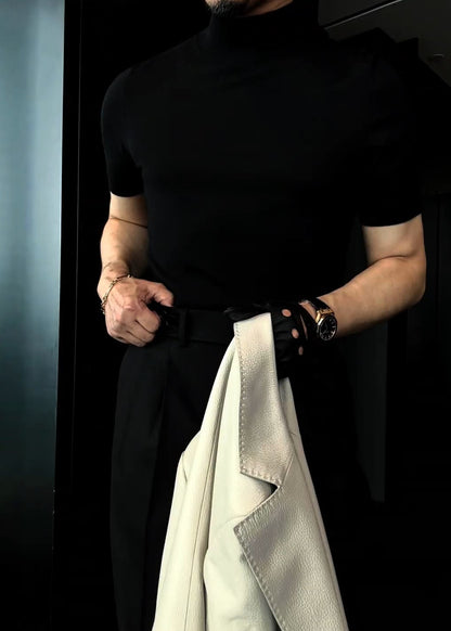 Men's Versatile Multi-Color Slim-Fit Wool Sweater