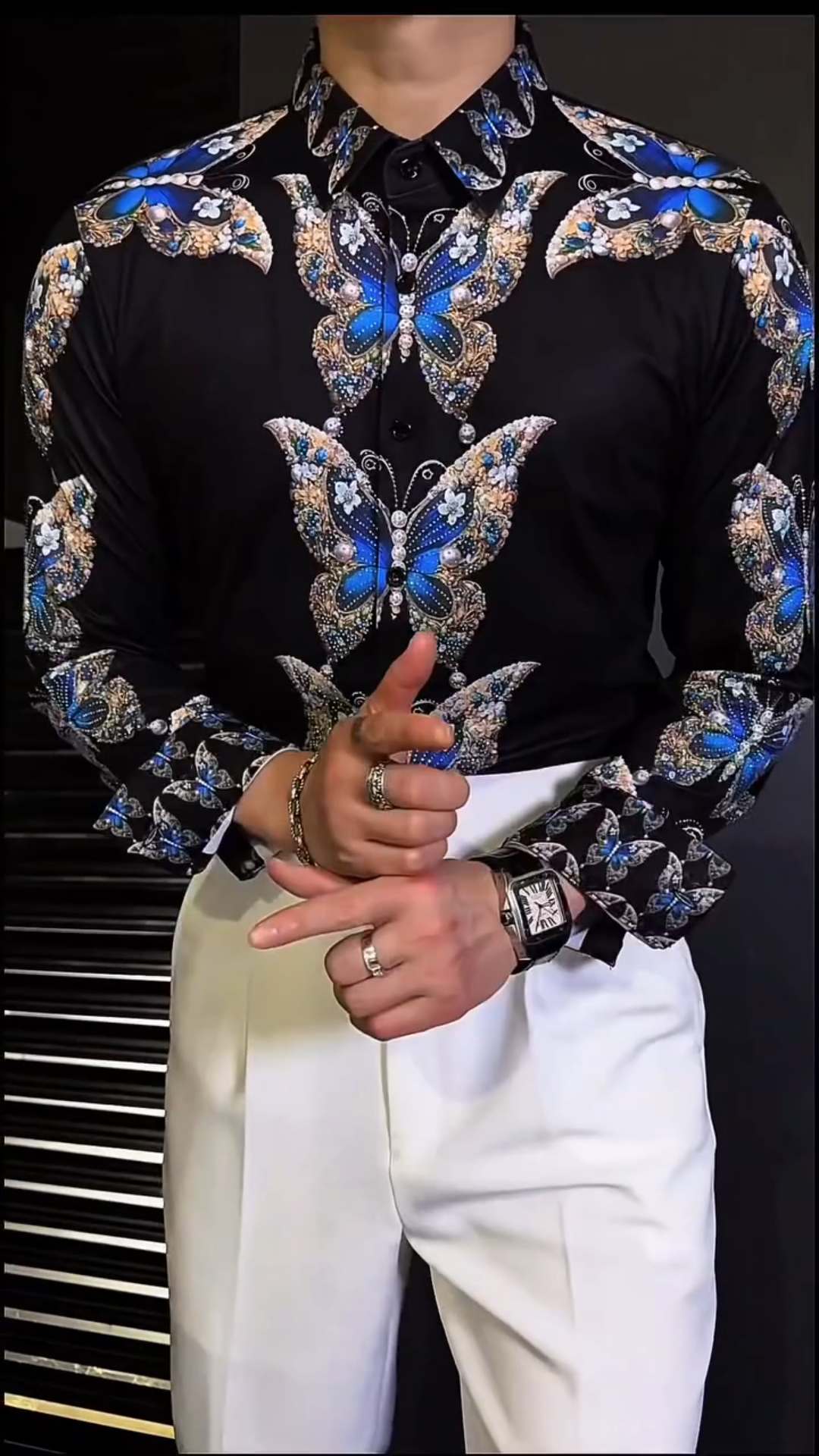 Men's Elegant Quality Butterfly Shirt