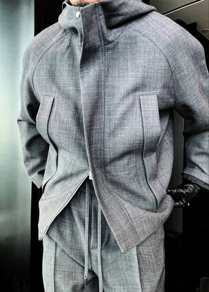 Men’s Multi-Pocket Designer-Style Casual Suit Set