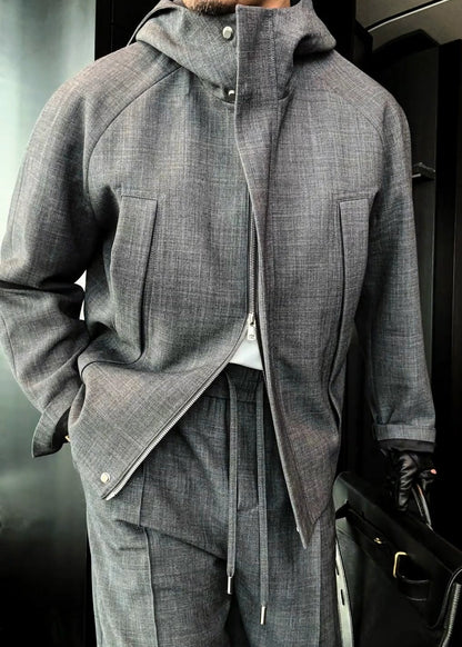 Men’s Multi-Pocket Designer-Style Casual Suit Set