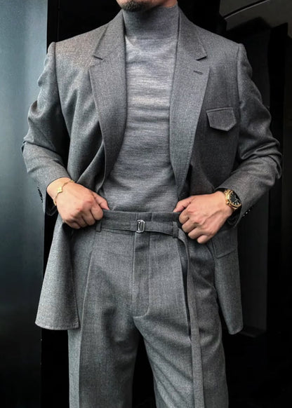 Men's Versatile Multi-Color Slim-Fit Wool Sweater