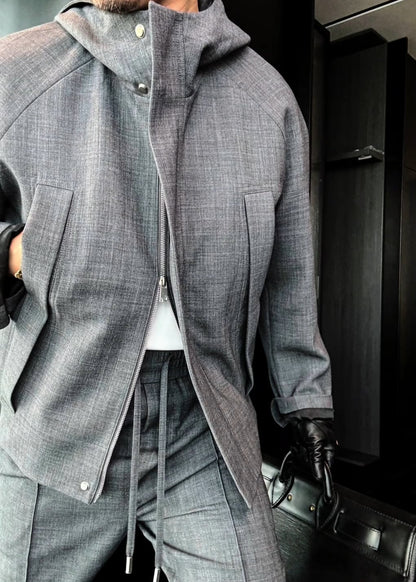 Men’s Multi-Pocket Designer-Style Casual Suit Set