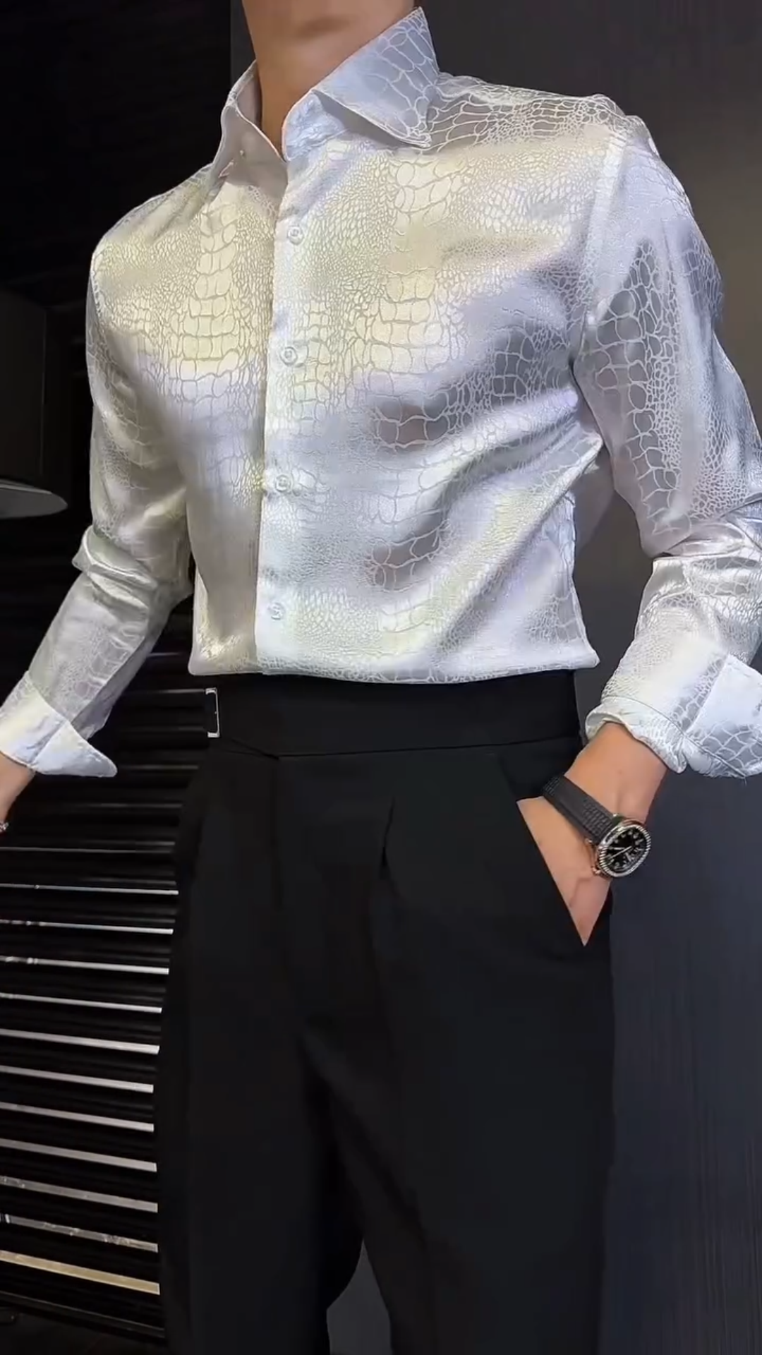 Men's Silk-Textured Premium Top